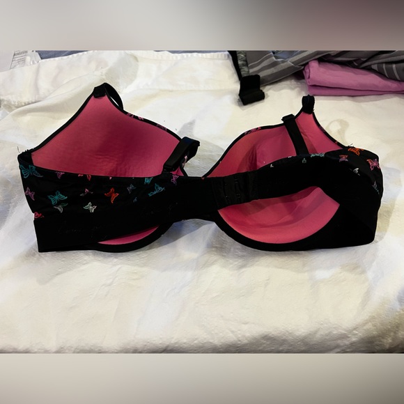 PINK wear everywhere tshirt lightly lined bra 42c black - Picture 2 of 4